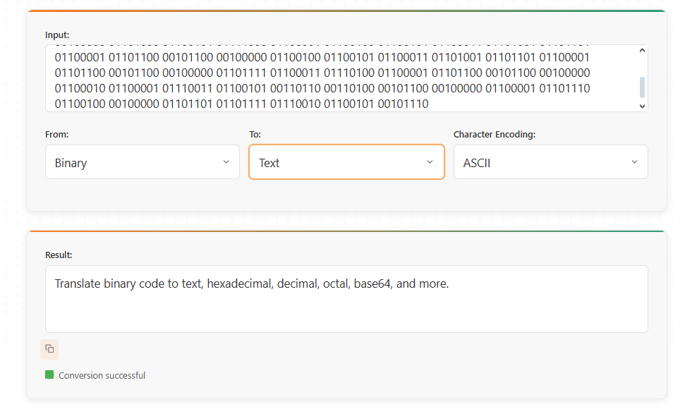 Binary To Text